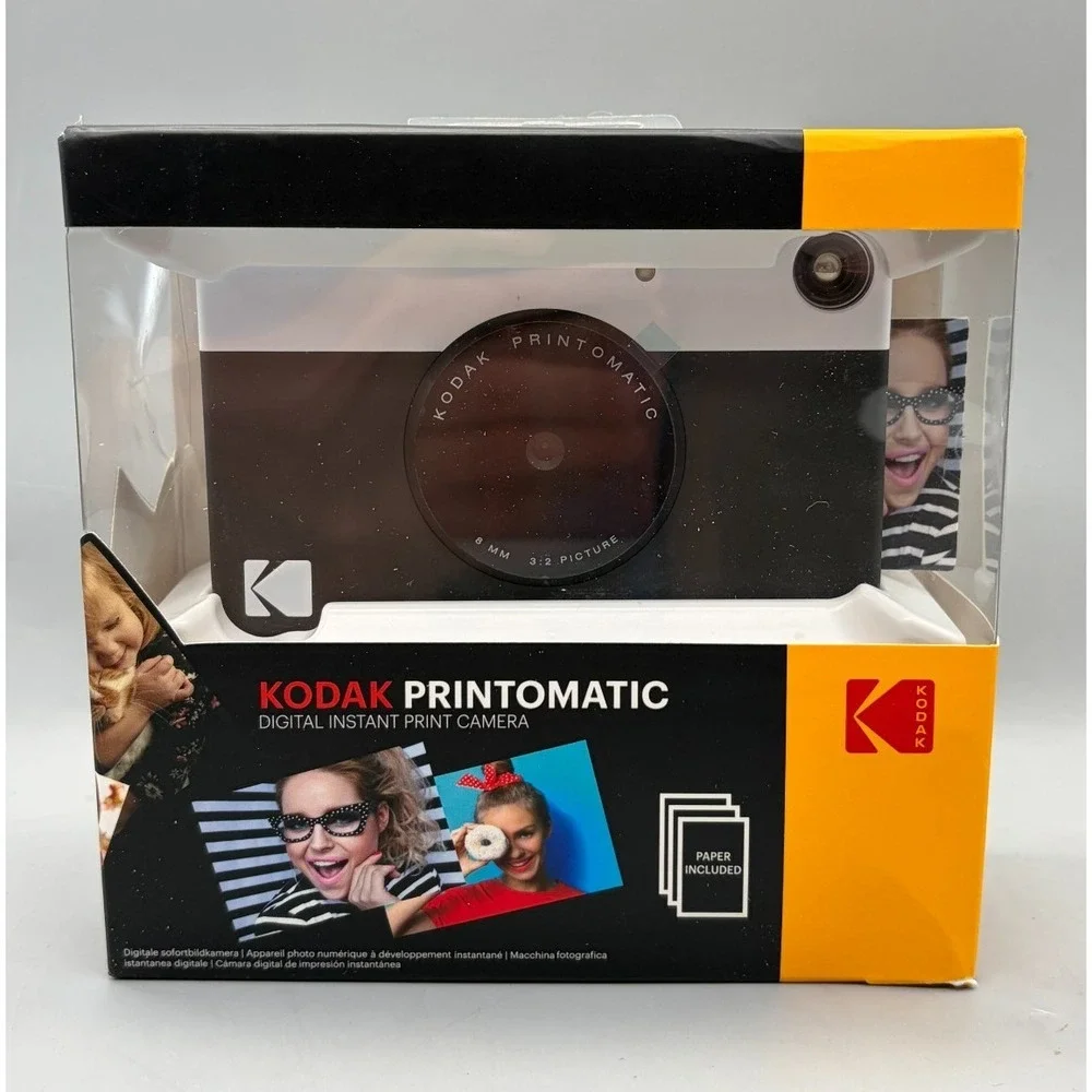 Kodak Printomatic Digital Instant Print Camera - Black White